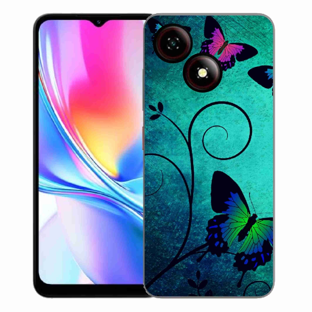 Gélový kryt mmCase na ZTE Blade A35E - farební motýle