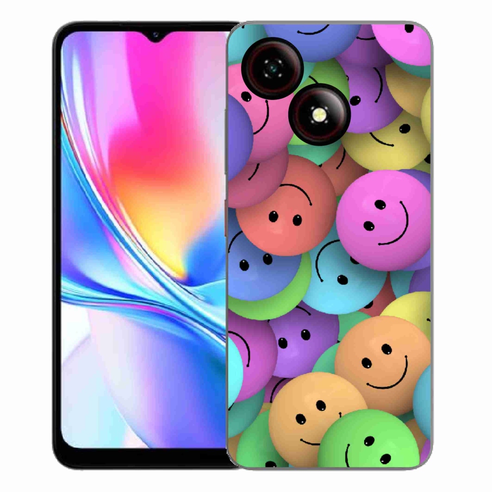 Gélový kryt mmCase na ZTE Blade A35E - farební smajlíci