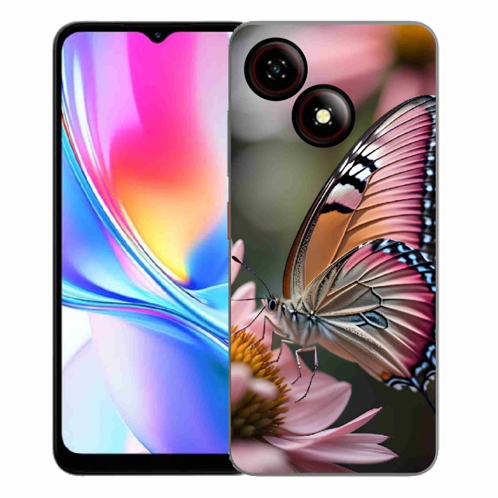Gélový kryt mmCase na ZTE Blade A35E - farebný motýľ