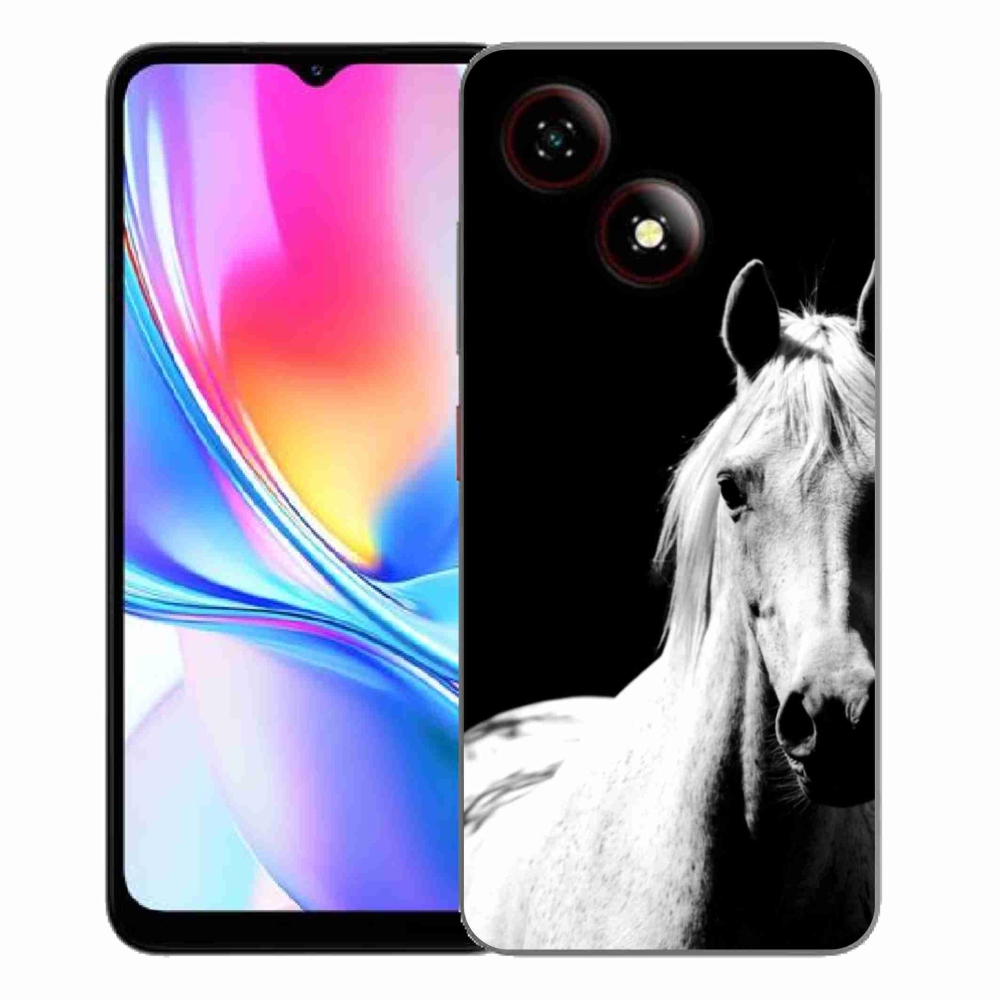 Gélový kryt mmCase na ZTE Blade A35E - biely kôň 5