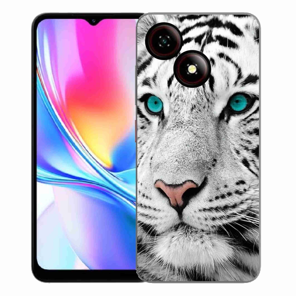 Gélový kryt mmCase na ZTE Blade A35E - biely tiger
