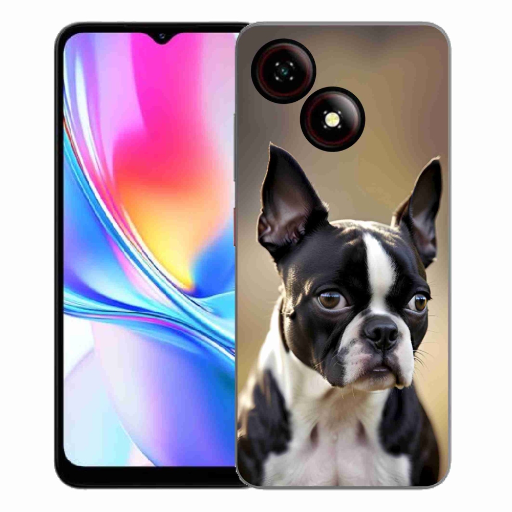 Gélový kryt mmCase na ZTE Blade A35E - bostonský teriér