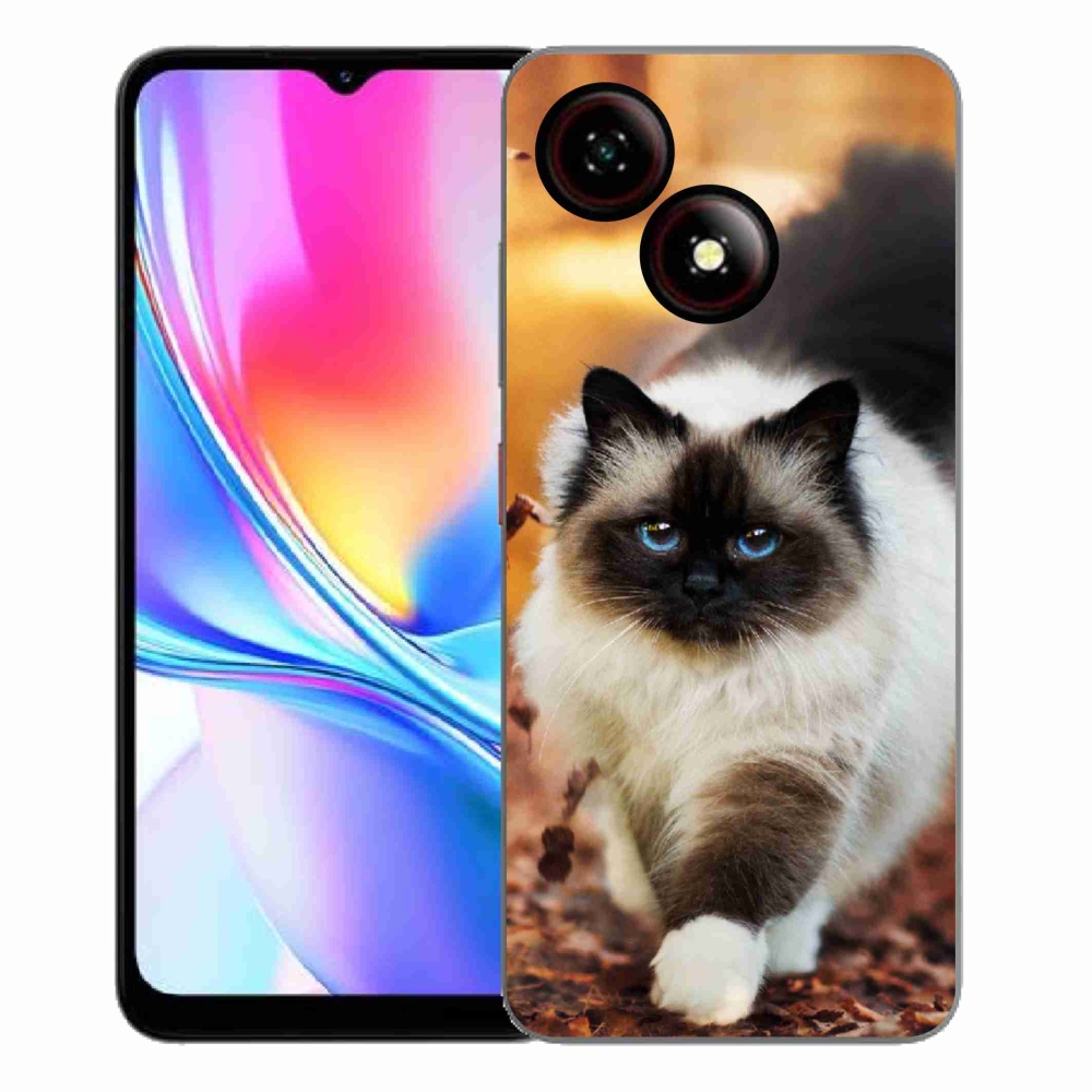 Gélový kryt mmCase na ZTE Blade A35E - čierna mačka 1