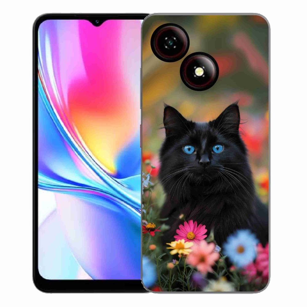 Gélový kryt mmCase na ZTE Blade A35E - čierne mačiatko 4