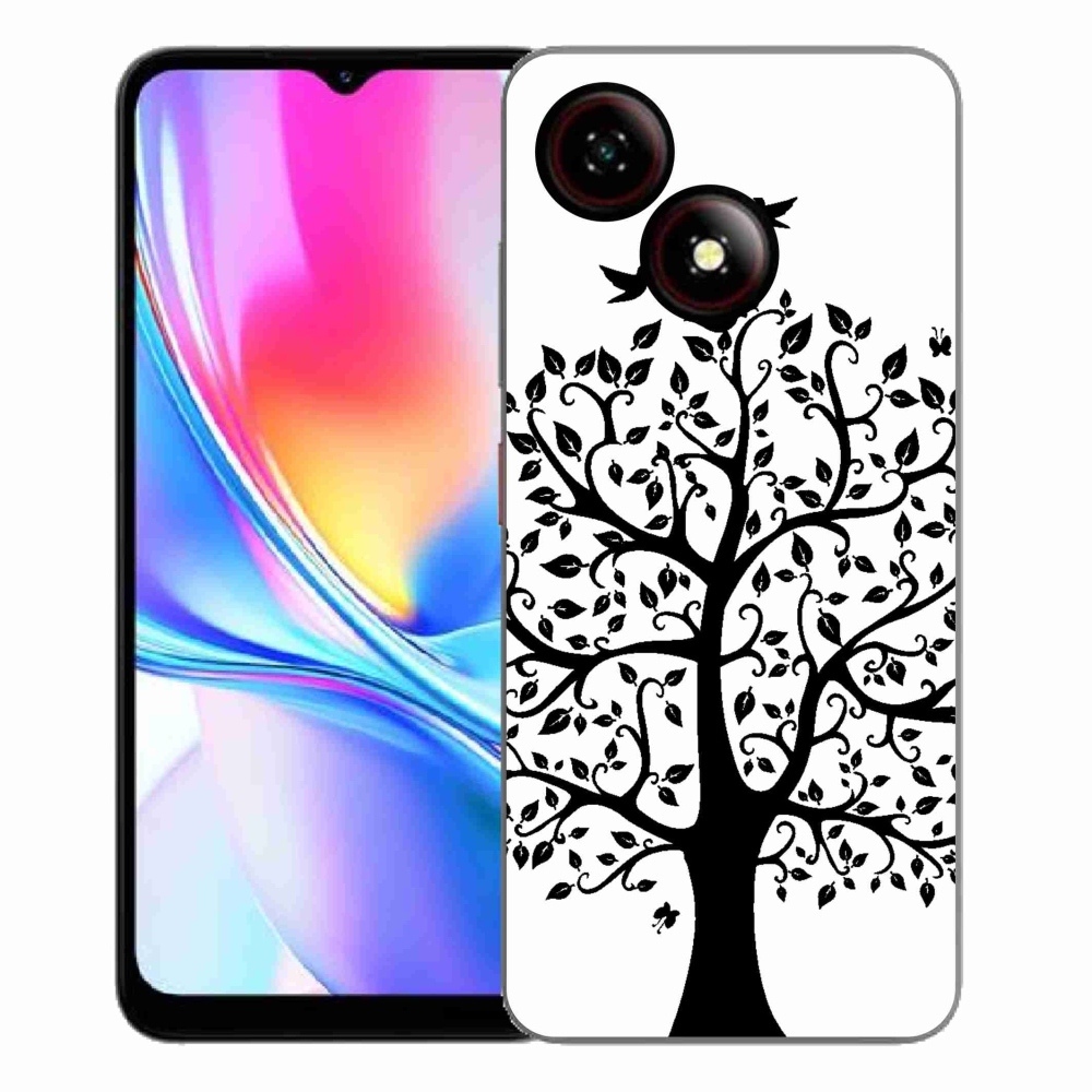 Gélový kryt mmCase na ZTE Blade A35E - čiernobiely strom