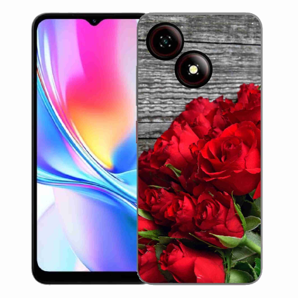 Gélový kryt mmCase na ZTE Blade A35E - červené ruže