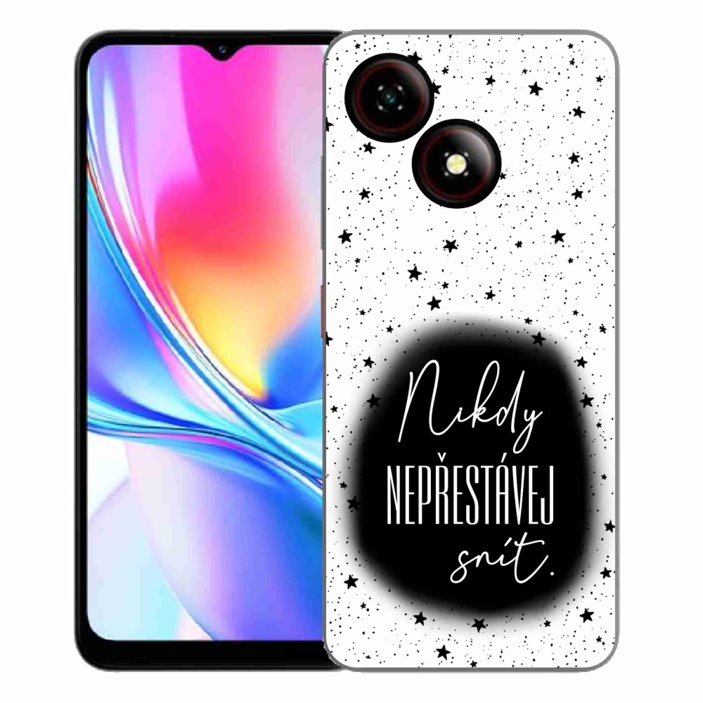 Gélový kryt mmCase na ZTE Blade A35E - citát 1 čiernobiele pozadie