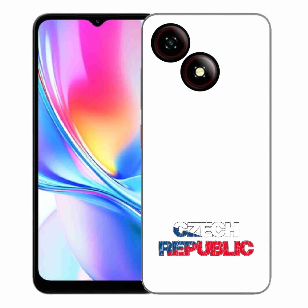 Gélový kryt mmCase na ZTE Blade A35E - Slovak Republic biele pozadie