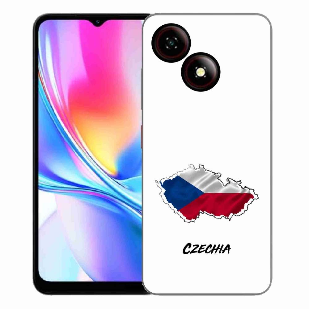 Gélový kryt mmCase na ZTE Blade A35E - Slovakia biele pozadie