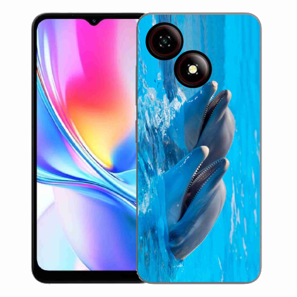 Gélový kryt mmCase na ZTE Blade A35E - delfíny