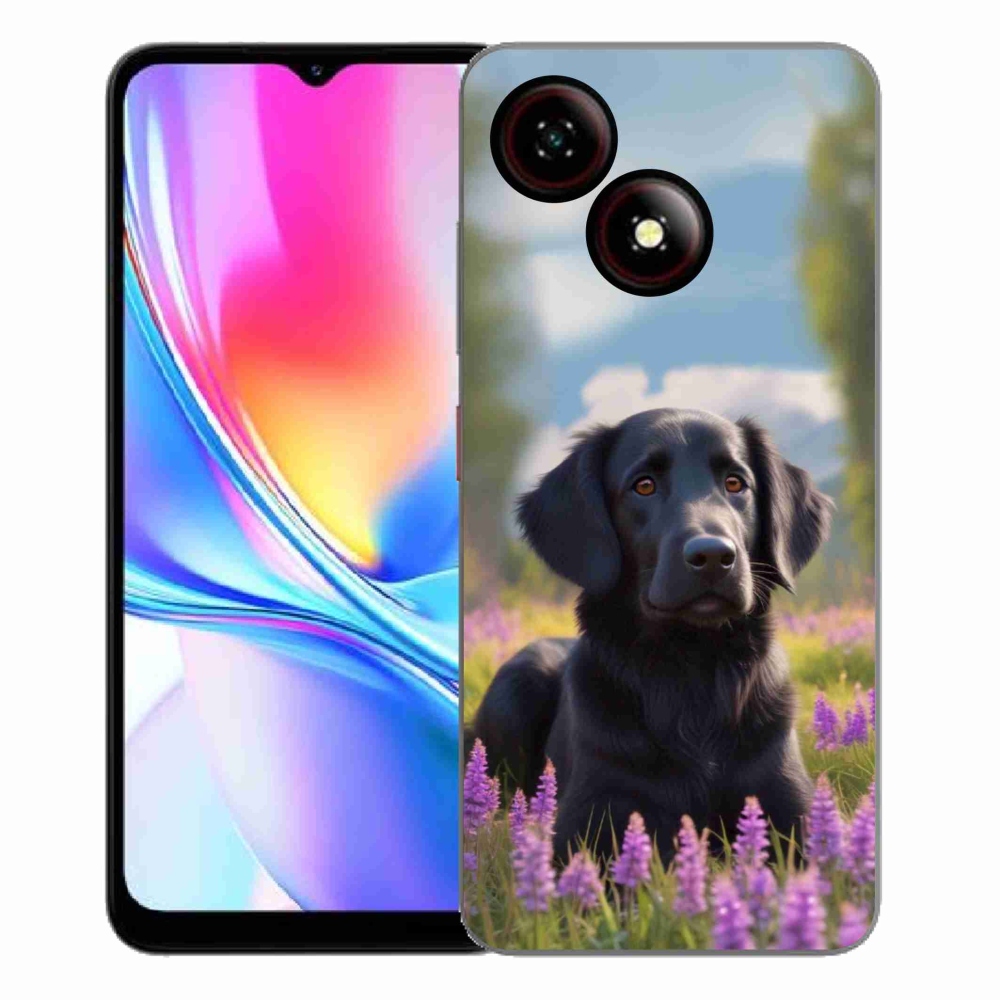 Gélový kryt mmCase na ZTE Blade A35E - elegantný čierny retriever