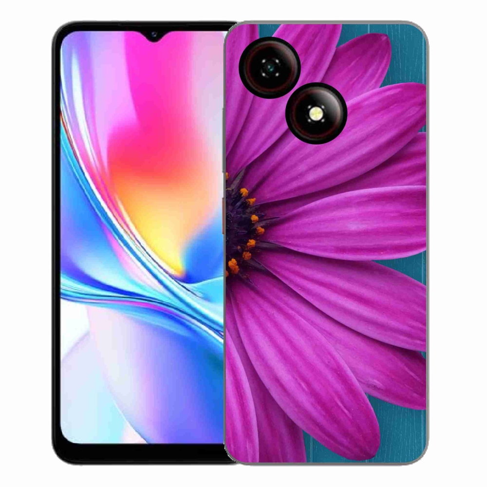 Gélový kryt mmCase na ZTE Blade A35E - fialová margaréta