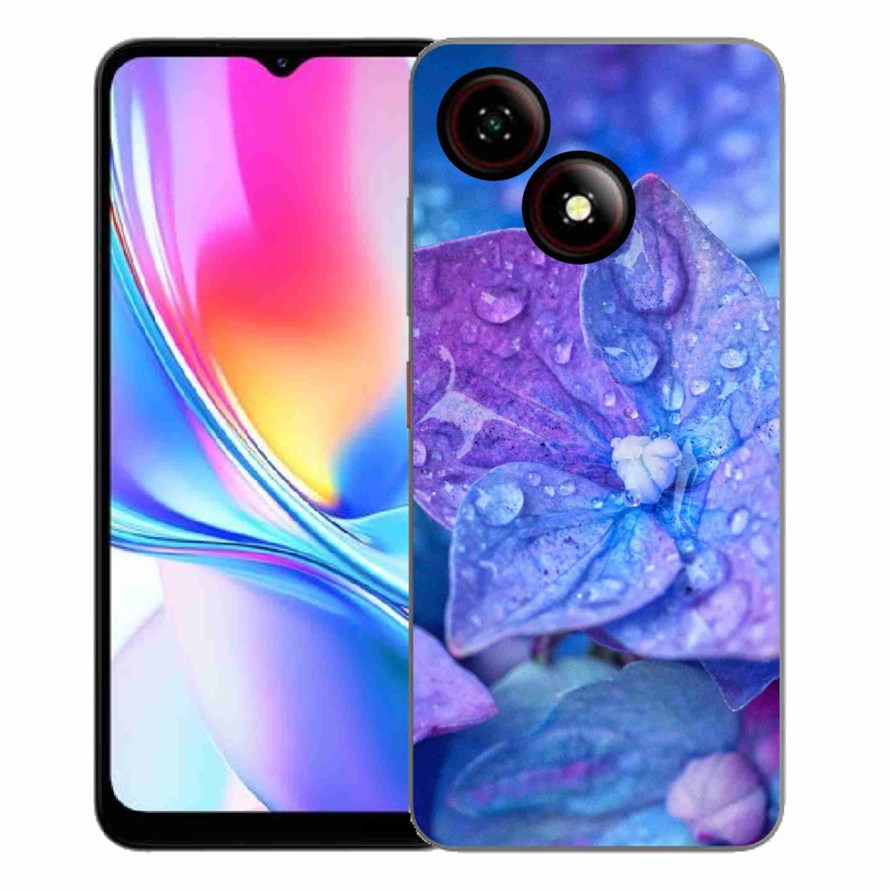Gélový kryt mmCase na ZTE Blade A35E - fialový kvet