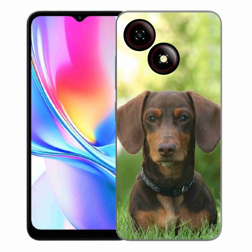Gélový kryt mmCase na ZTE Blade A35E - hnedý jazvečík