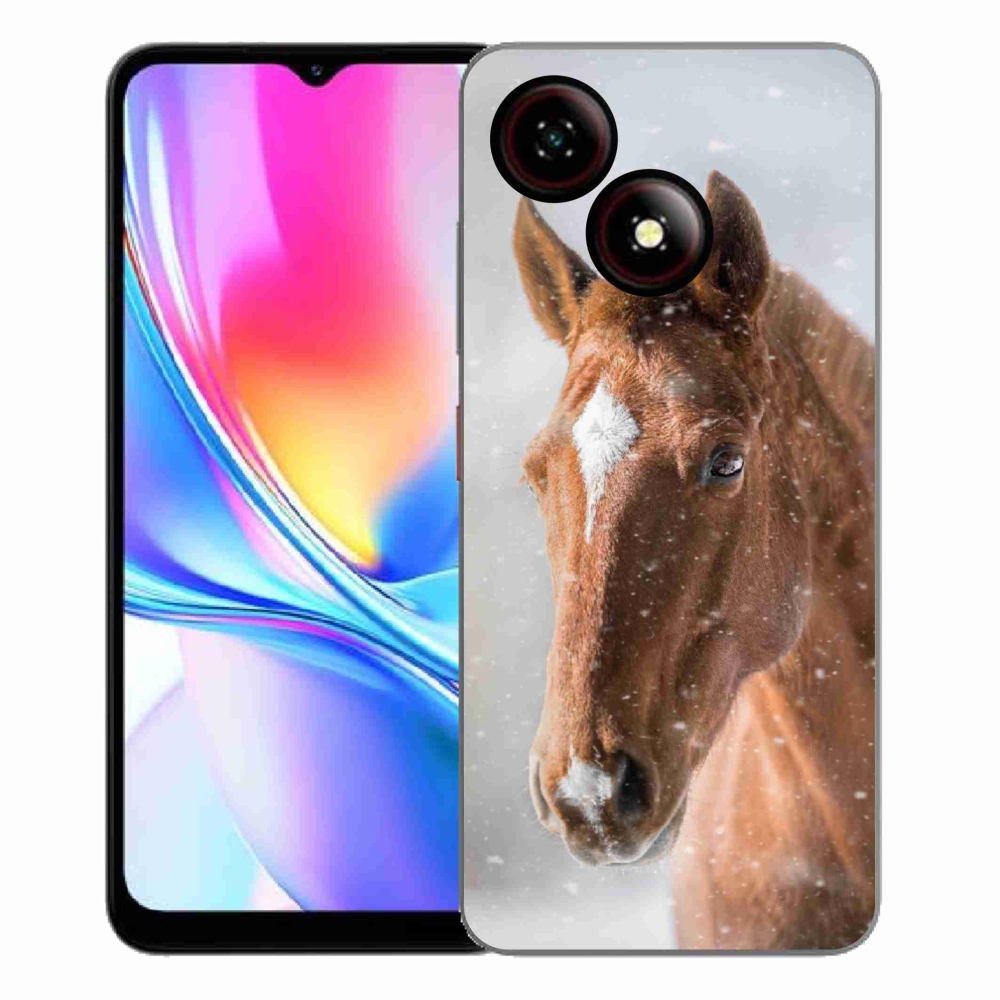 Gélový kryt mmCase na ZTE Blade A35E - hnedý kôň 2