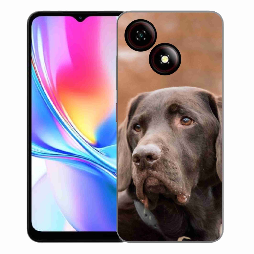 Gélový kryt mmCase na ZTE Blade A35E - hnedý labrador