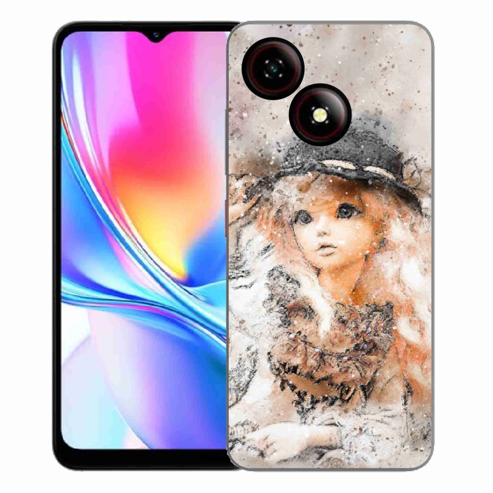 Gélový kryt mmCase na ZTE Blade A35E - dievčatko s klobúkom