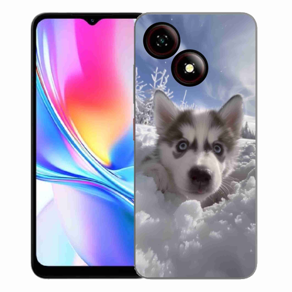 Gélový kryt mmCase na ZTE Blade A35E - husky v snehu