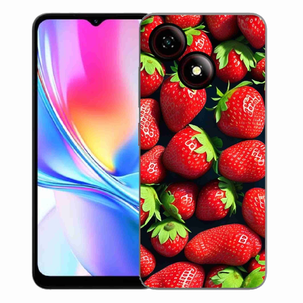 Gélový kryt mmCase na ZTE Blade A35E - jahody
