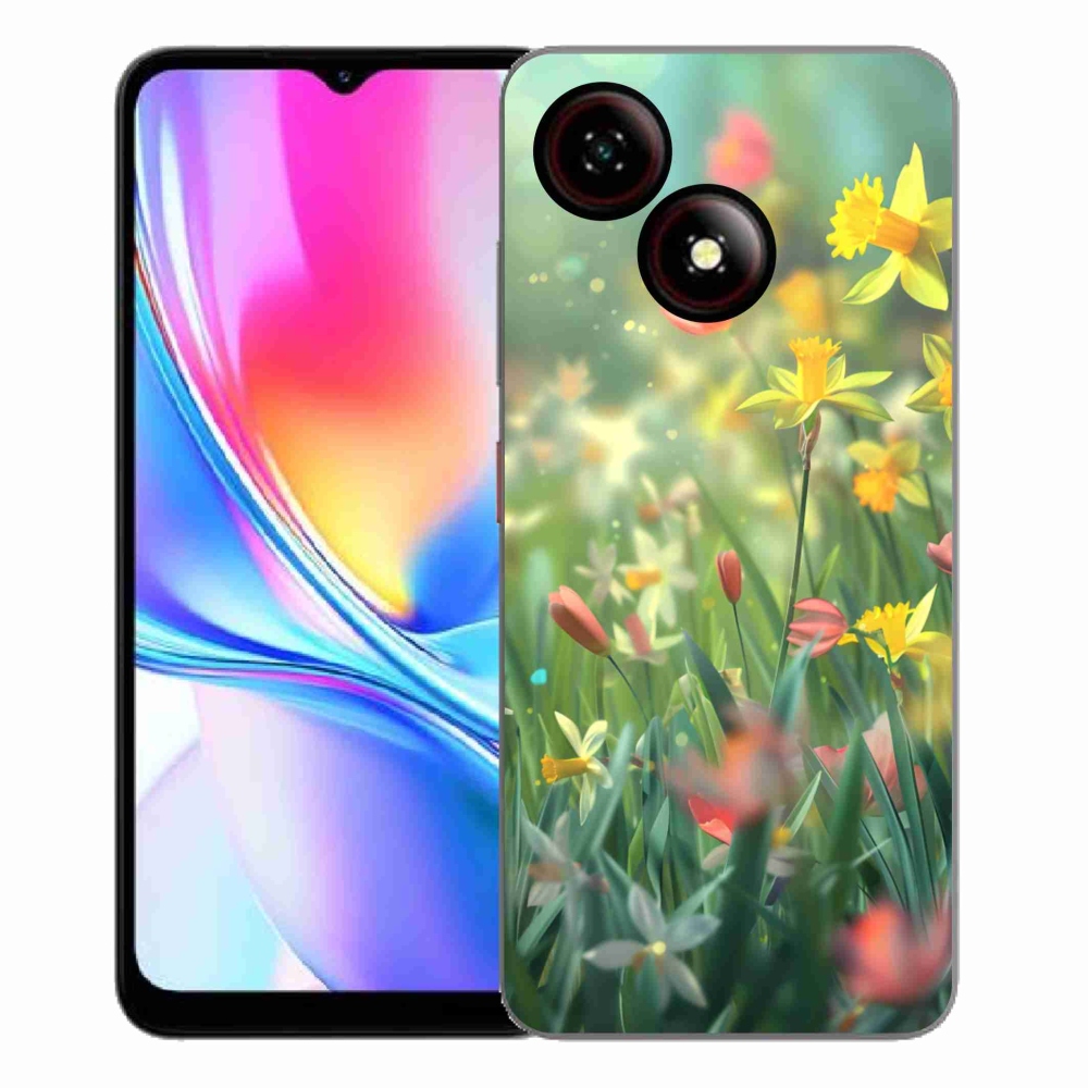 Gélový kryt mmCase na ZTE Blade A35E - jarné kvety