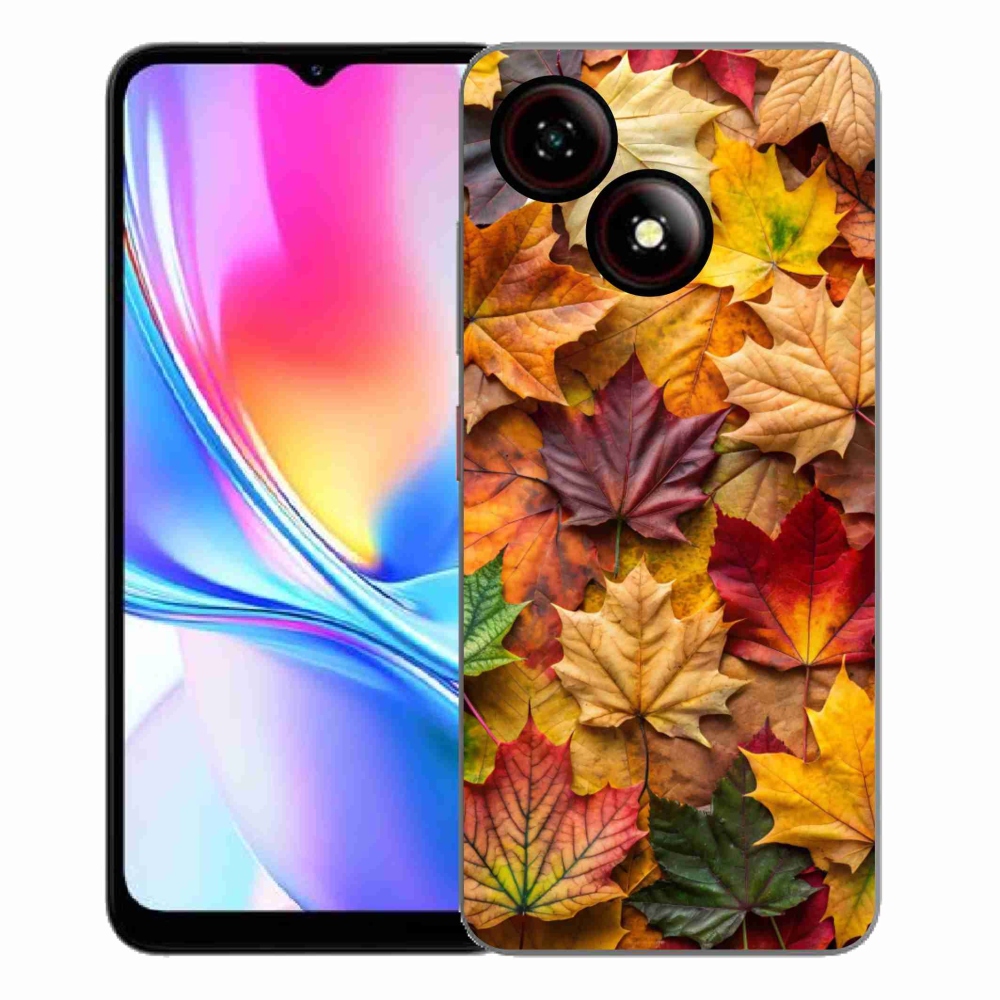 Gélový kryt mmCase na ZTE Blade A35E - javorové listy 2