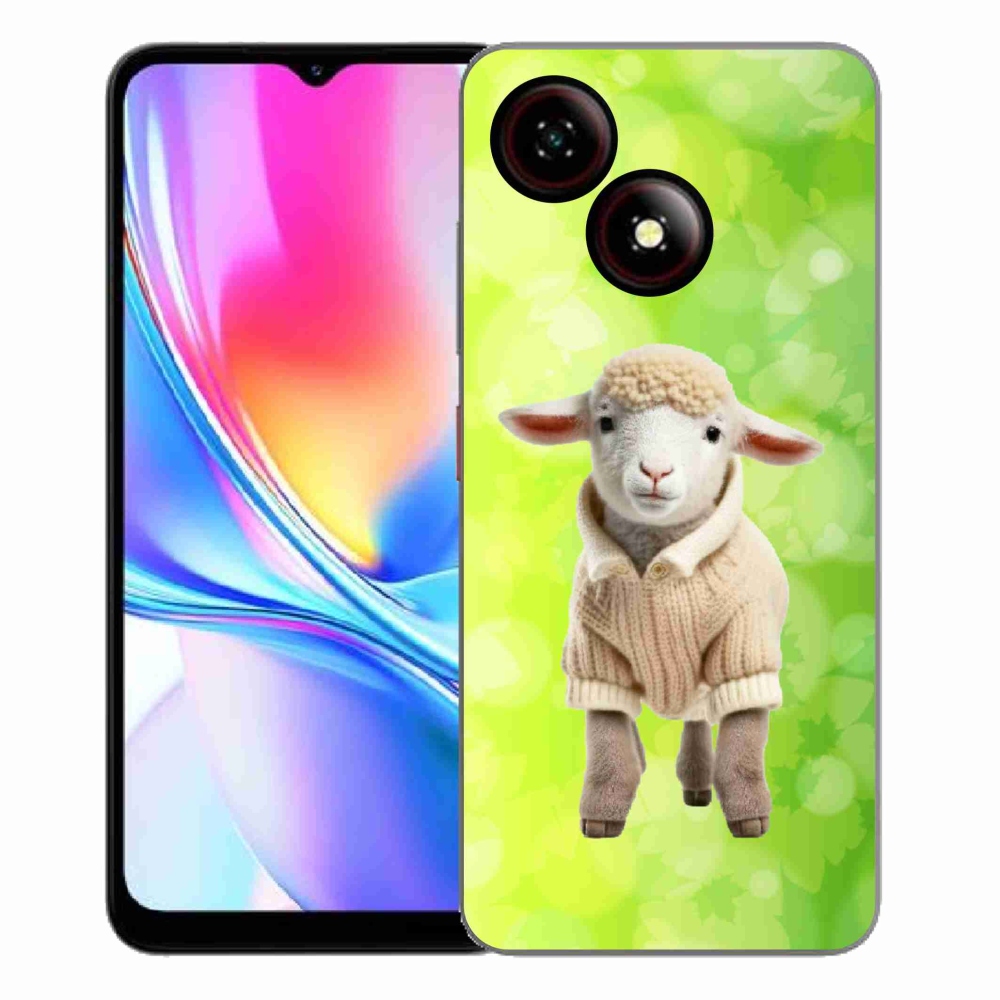 Gélový kryt mmCase na ZTE Blade A35E - jahňa vo svetri