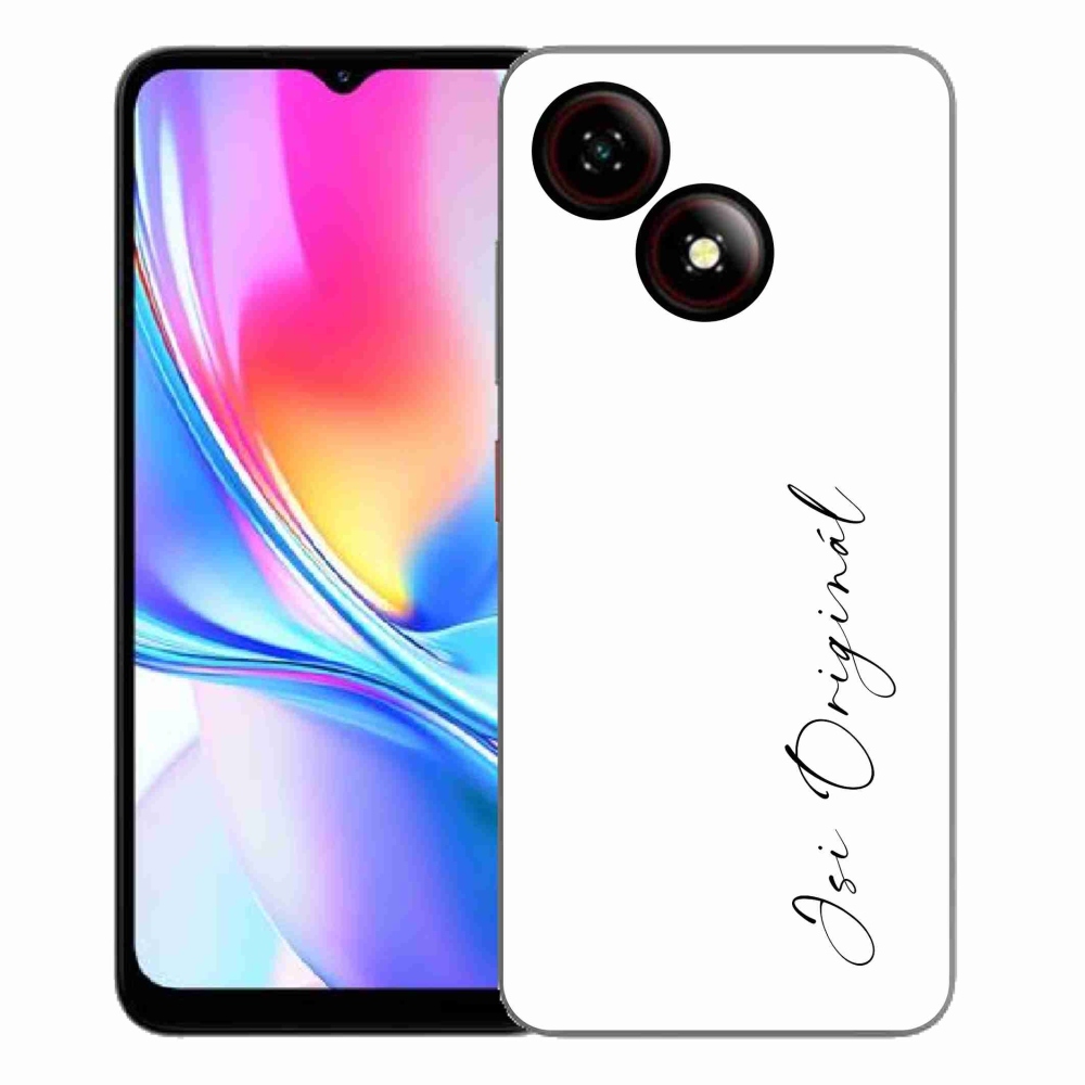Gélový kryt mmCase na ZTE Blade A35E - si originál biele pozadie