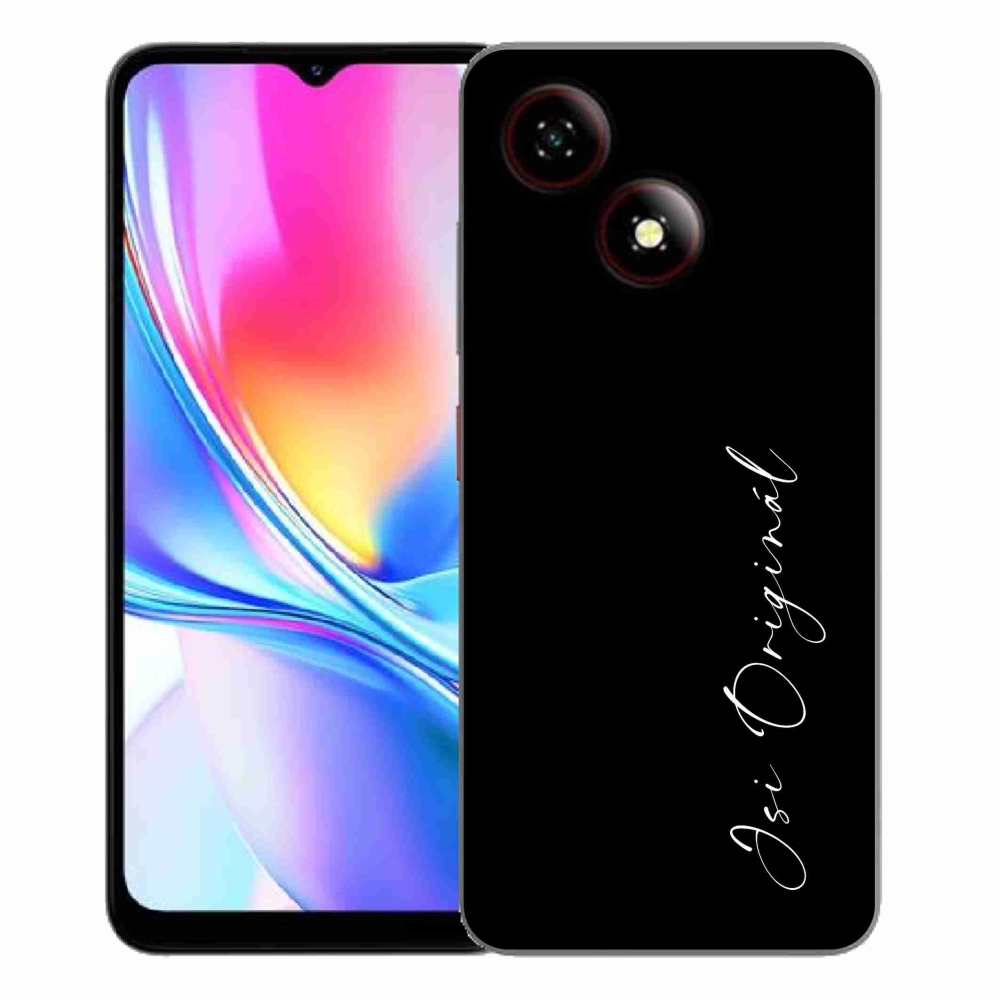 Gélový kryt mmCase na ZTE Blade A35E - si originál čierne pozadie
