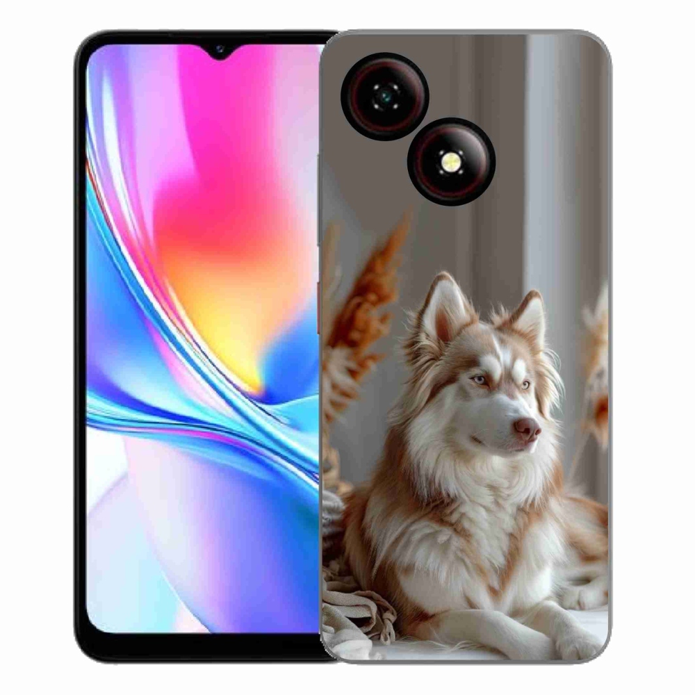Gélový kryt mmCase na ZTE Blade A35E - pokojný sibírsky husky