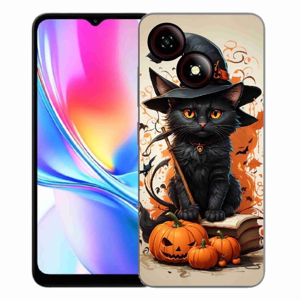 Gélový kryt mmCase na ZTE Blade A35E - kocúr čarodejník