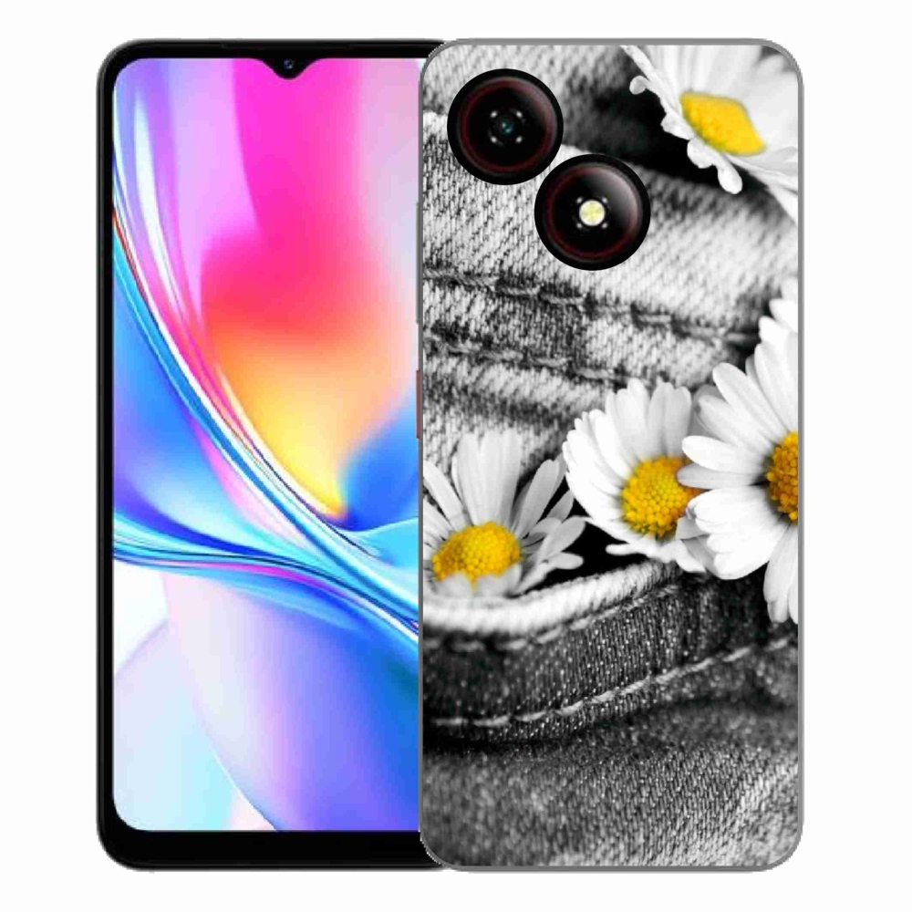 Gélový kryt mmCase na ZTE Blade A35E - margaréty