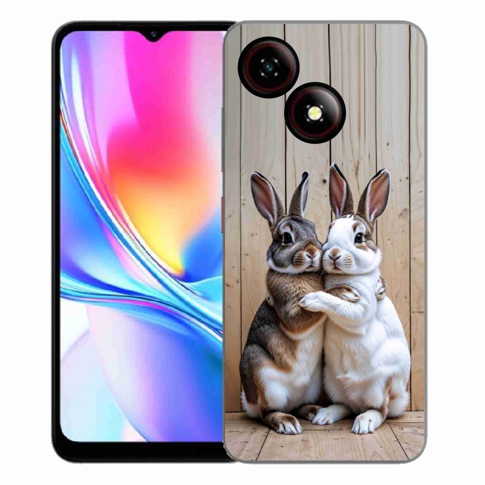 Gélový kryt mmCase na ZTE Blade A35E - králičie pár