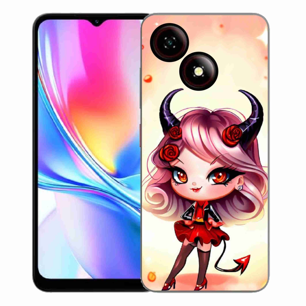Gélový kryt mmCase na ZTE Blade A35E - kreslená čertica