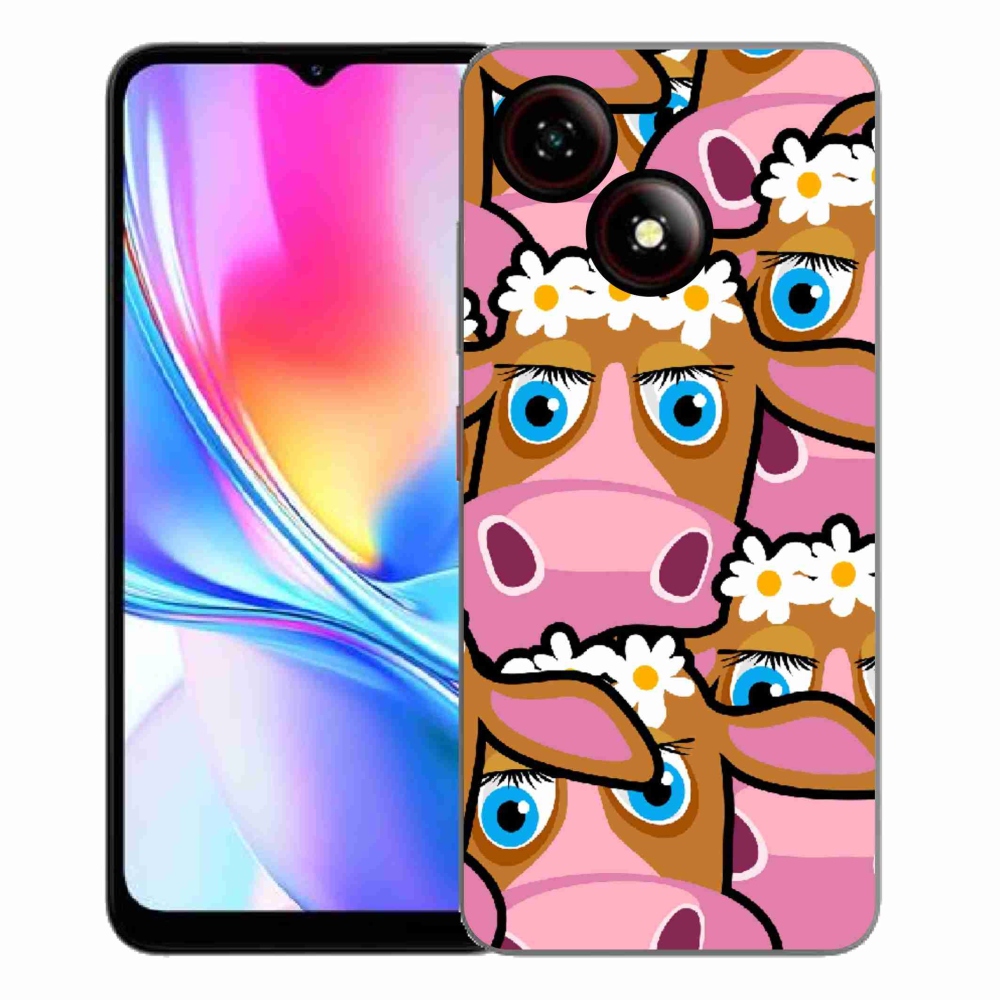 Gélový kryt mmCase na ZTE Blade A35E - kreslené kravičky
