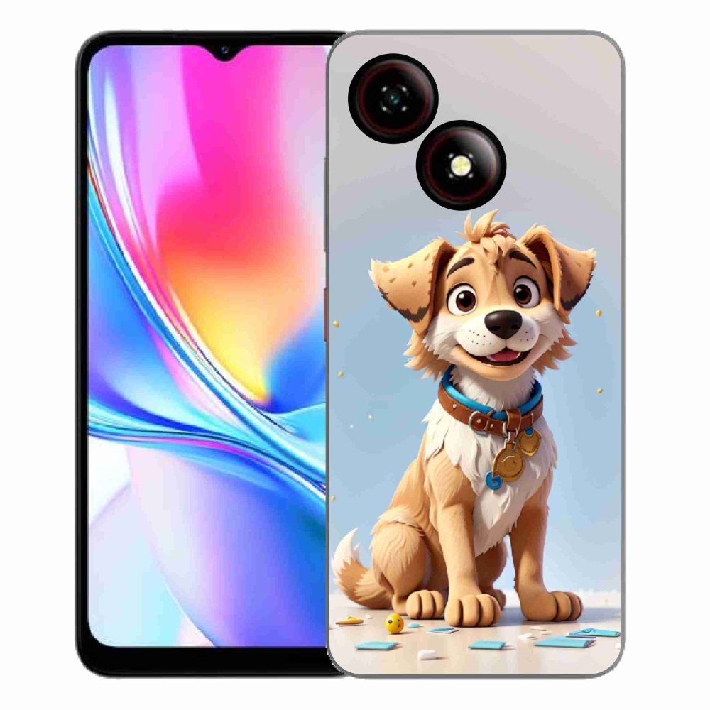 Gélový kryt mmCase na ZTE Blade A35E - kreslené šteňa