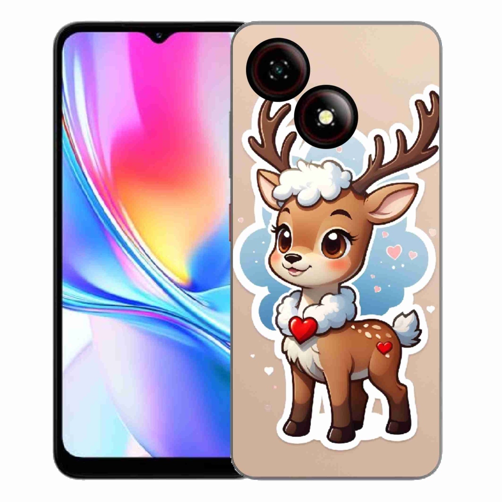 Gélový kryt mmCase na ZTE Blade A35E - kreslený sob
