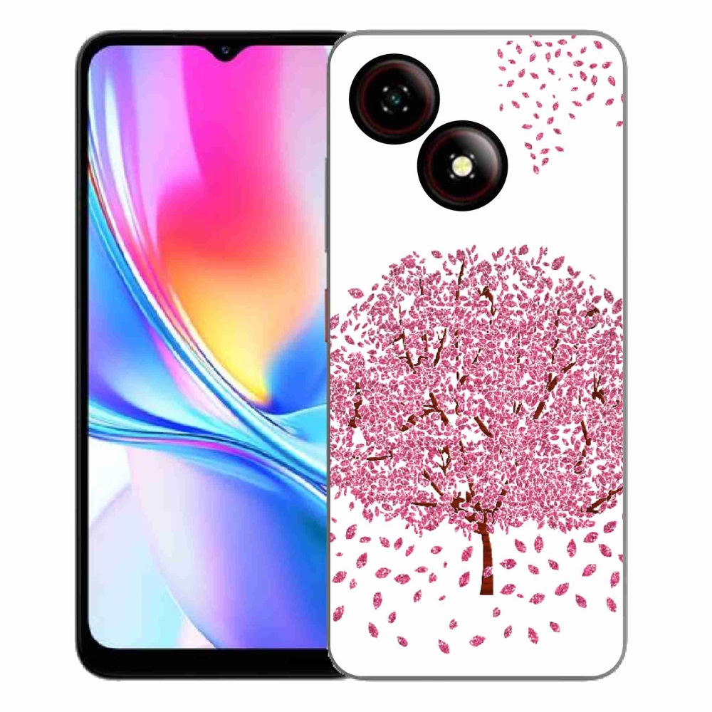 Gélový kryt mmCase na ZTE Blade A35E - kreslený strom s listami