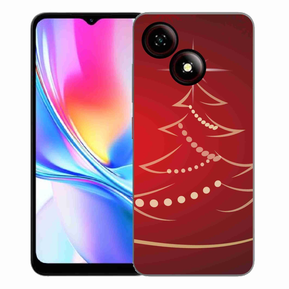 Gélový kryt mmCase na ZTE Blade A35E - kreslený vianočný stromček