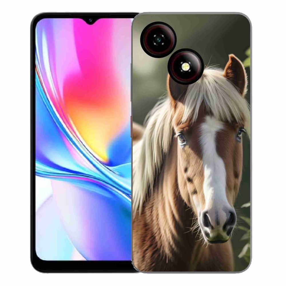 Gélový kryt mmCase na ZTE Blade A35E - kôň so svetlou hrivou