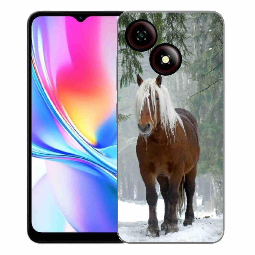 Gélový kryt mmCase na ZTE Blade A35E - kôň v lese
