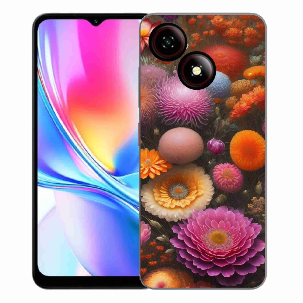 Gélový kryt mmCase na ZTE Blade A35E - kvetinová kompozícia