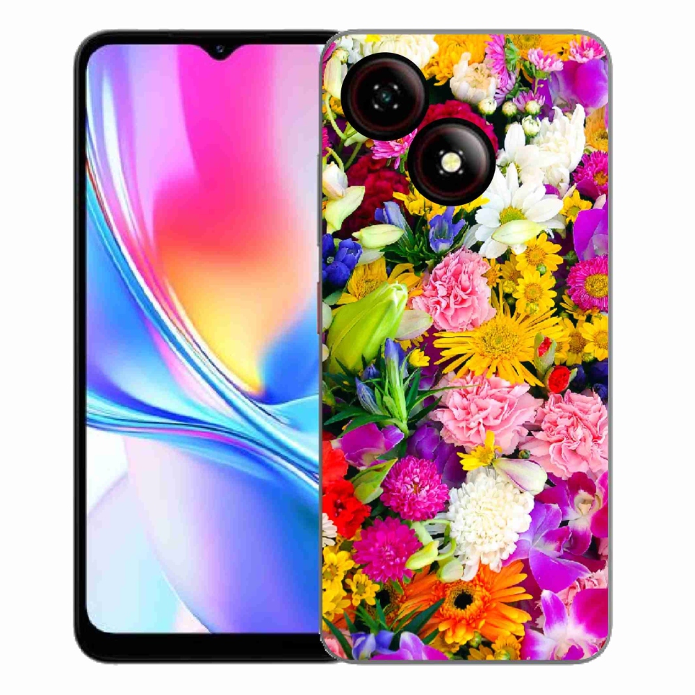Gélový kryt mmCase na ZTE Blade A35E - kvety 12