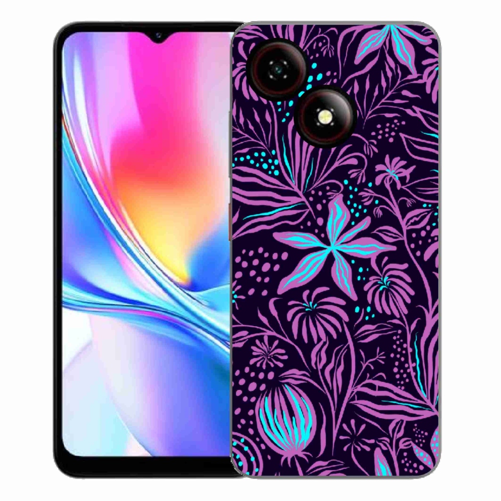 Gélový kryt mmCase na ZTE Blade A35E - kvety 2