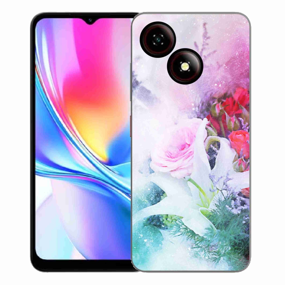 Gélový kryt mmCase na ZTE Blade A35E - kvety 4