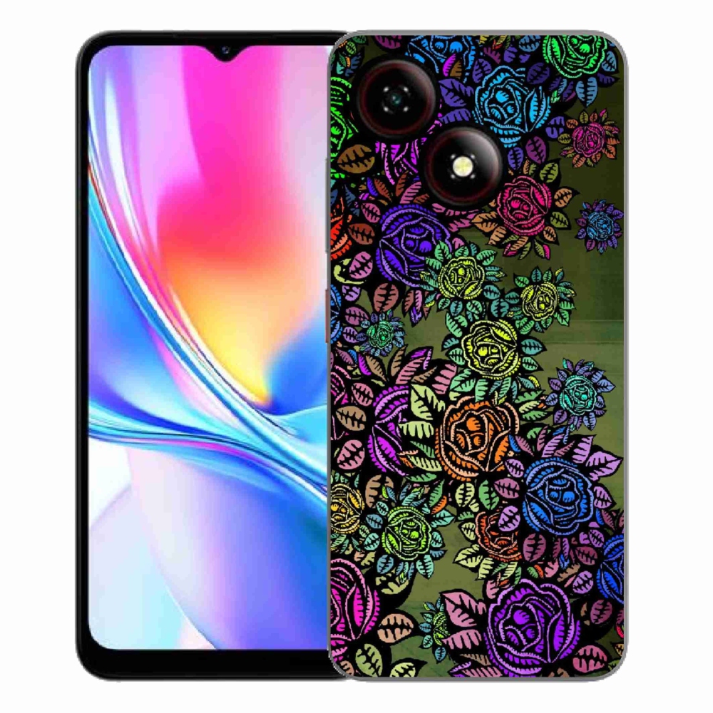 Gélový kryt mmCase na ZTE Blade A35E - kvety 6