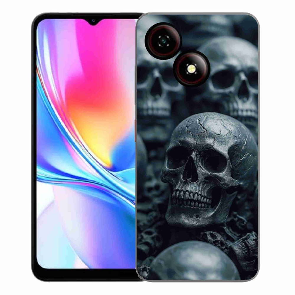 Gélový kryt mmCase na ZTE Blade A35E - lebka 2