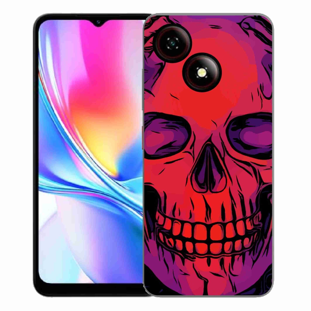 Gélový kryt mmCase na ZTE Blade A35E - lebka