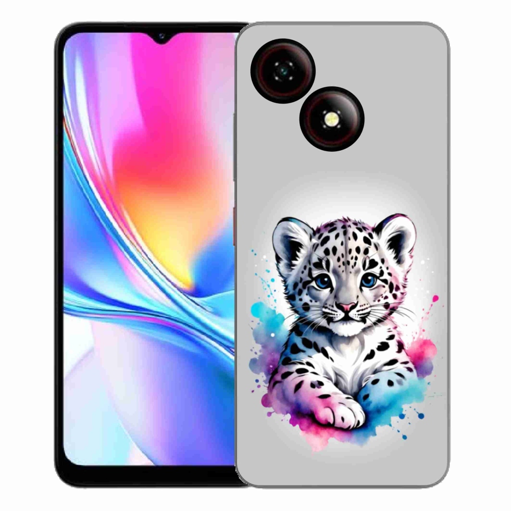 Gélový kryt mmCase na ZTE Blade A35E - leopardej mláďa