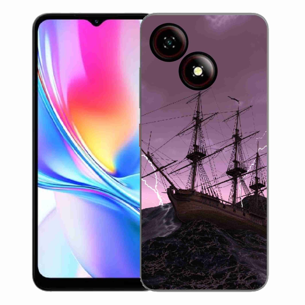 Gélový kryt mmCase na ZTE Blade A35E - loď v búrke