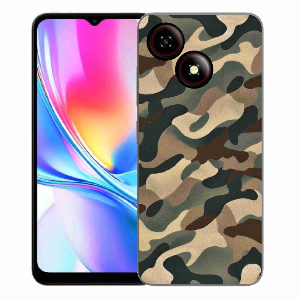 Gélový kryt mmCase na ZTE Blade A35E - maskáčový vzor 11
